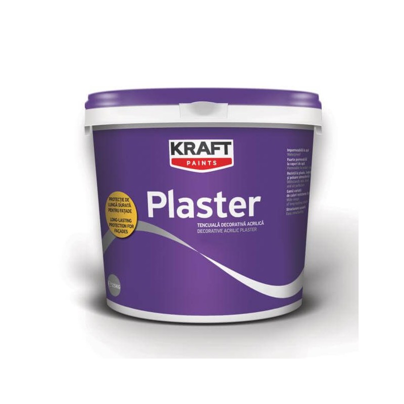 Kraft Plaster R25 colorat 25Kg tencuiala decorativa cu aspect striat