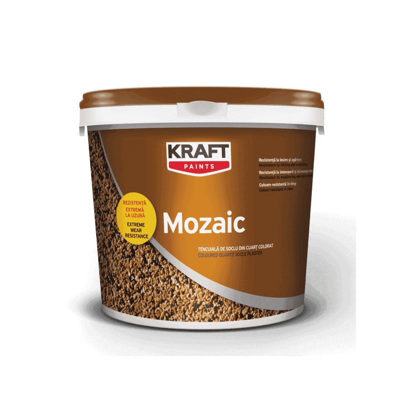 Kraft Mozaic KM 1003 rosu ruginiu 25Kg tencuiala de soclu
