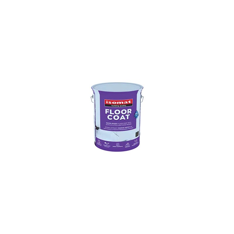 Isomat FLOORCOAT alb 2,5L vopsea pentru pardoseli pe baza de apa, cu rasini acrilice și poliuretanice