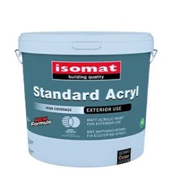 Isomat STANDARD ACRYL colorat 2,5L vopsea lavabila, pentru exterior