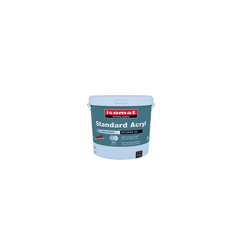 Isomat STANDARD ACRYL colorat 2,5L vopsea lavabila, pentru exterior