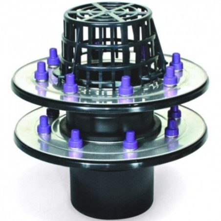 Kessel sifon exterior pentru terasa, flansa dubla, DN 100