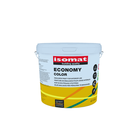Isomat ECONOMY COLOR colorat 2,5L vopsea lavabila pentru suprafete interioare