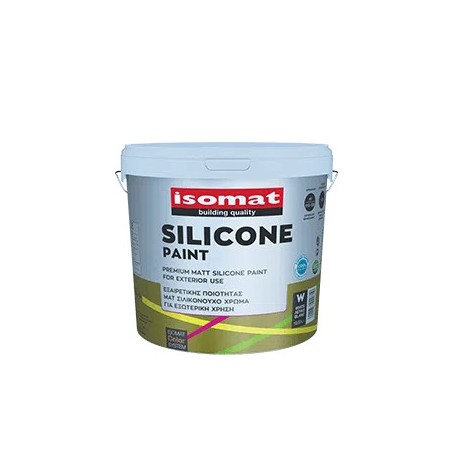 Isomat SILICONE PAINT alb 10L vopsea siliconica premium, mata, pentru exterior