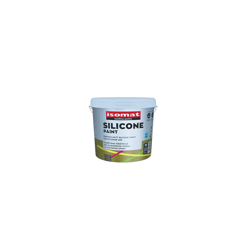Isomat SILICONE PAINT colorat 3L vopsea siliconica premium, mata, pentru exterior