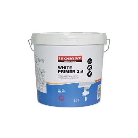 Isomat WHITE PRIMER 2 In 1 9L amorsa alba pentru interior