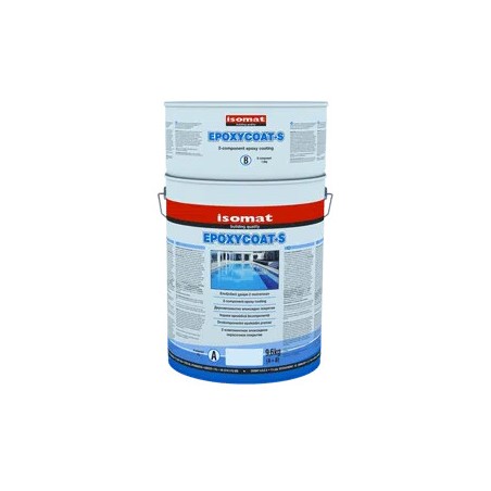 Isomat EPOXYCOAT-S alb RAL 9003 2Kg vopsea epoxidica bicomponenta pentru piscine