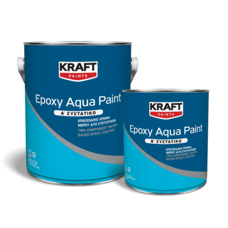 Kraft Epoxy Aqua Paint alb 1L vopsea epoxidica bicomponenta pe baza de apa