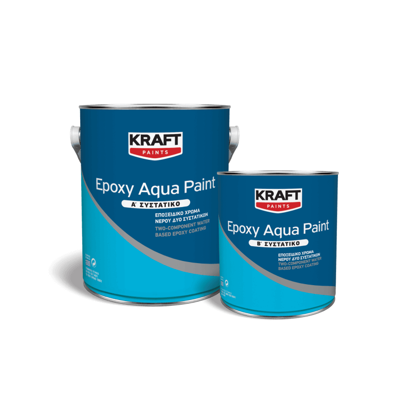 Kraft Epoxy Aqua Paint alb 3L vopsea epoxidica bicomponenta pe baza de apa