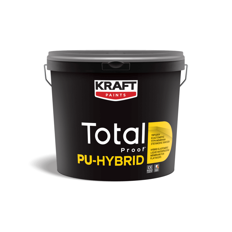 Kraft Total Proof™ PU HYBRID alb 13Kg membrană hidroizolanta hibrida pe baza de apa, poliuretan/acril pentru acoperisuri
