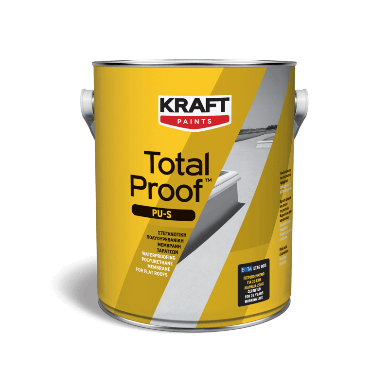 Kraft Total Proof PU-S alb 25Kg membrana hidroizolanta poliuretanica monocomponenta pentru acoperisuri