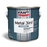 Kraft Metal Hammered 3 in 1 400 silver 0,75L  email pe baza de solvent pentru lemn si metal