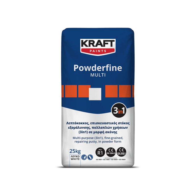 Kraft Powderfine Multi alb 5Kg chit de reparatii multifunctional (3 in 1), sub forma de pulbere