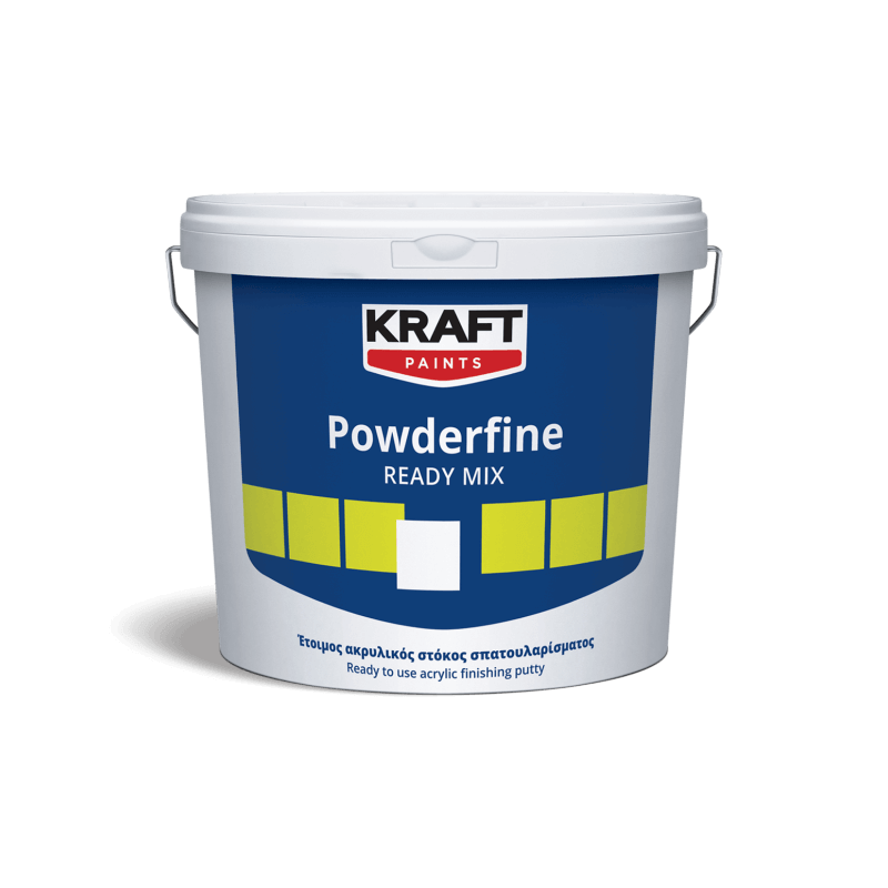 Kraft Powderfine Ready Mix alb 18Kg chit de finisare acrilic, gata de utilizare, cu granulatie ultrafina