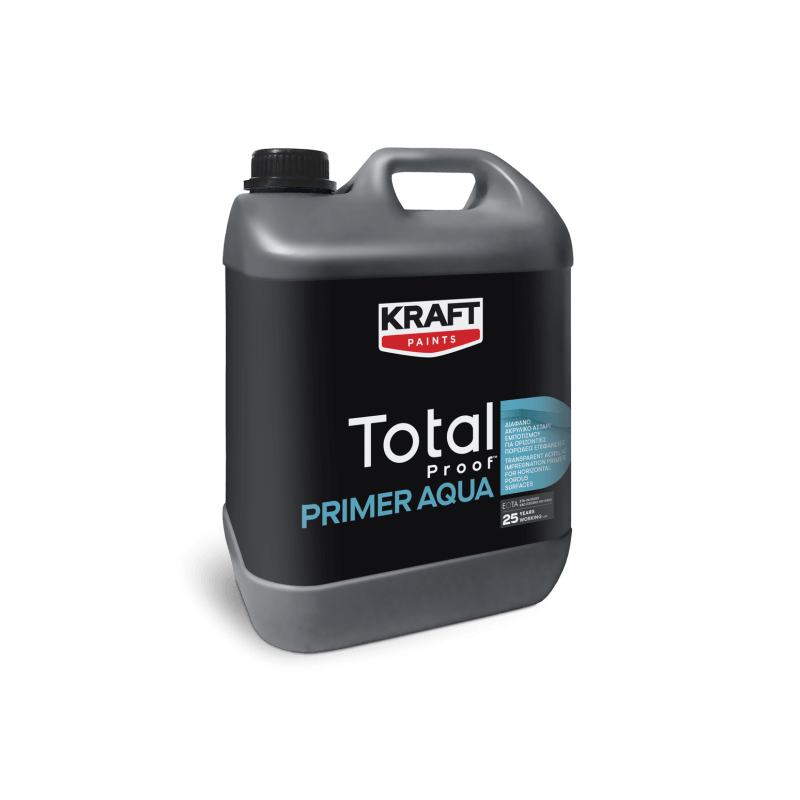 Kraft Total Proof™ Primer Aqua 10Kg grund de impregnare transparent pentru suprafete poroase orizontale