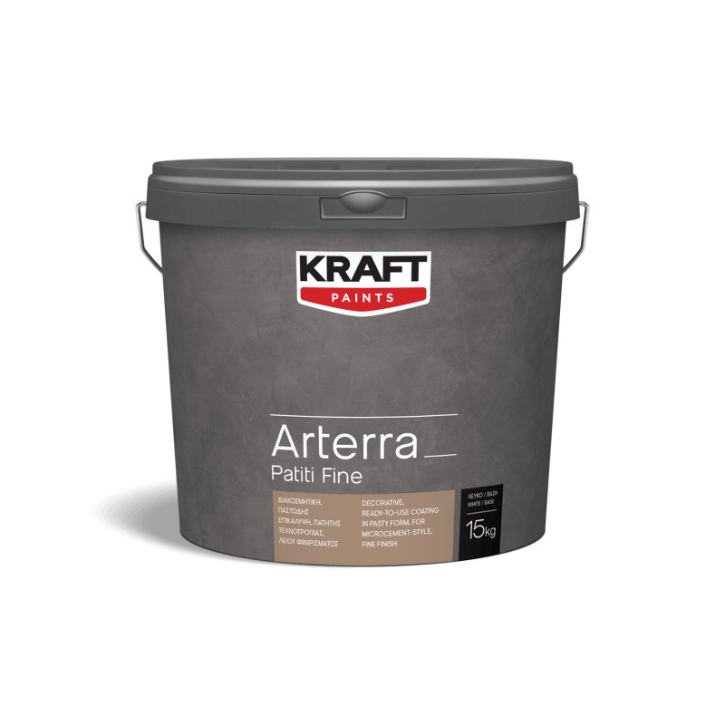 Kraft Arterra Patiti Fine colorat 15Kg pasta, pentru finisaj fin în stil microciment