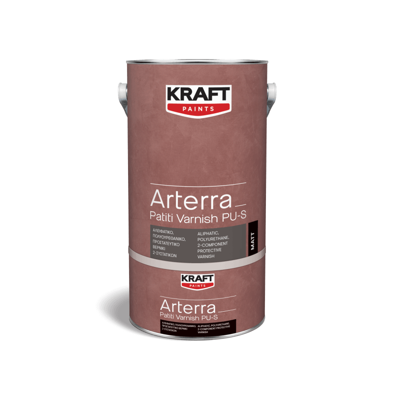 Kraft Arterra Patiti Varnish PU-S satin 5Kg lac de protectie alifatic, poliuretanic, bicomponent