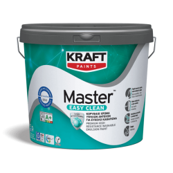 Kraft Master™ Easy Clean colorat semimat 1L vopsea ultra-lavabila premium, cu efect anti-patare
