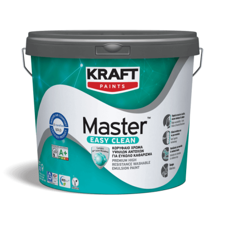 Kraft Master™ Easy Clean colorat semimat 10L vopsea ultra-lavabila premium, cu efect anti-patare