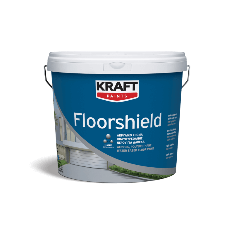 Kraft Floor Shield alb 0,75L vopsea poliuretan-acrilica pentru pardoseli