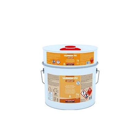 Isomat VARNISH-PU ANTI-SLIP SATIN 5Kg lac poliuretanic anti-alunecare, bicomponent