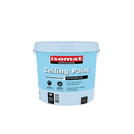 Isomat CEILING PAINT alb 9L vopsea lavabila mata pentru tavane