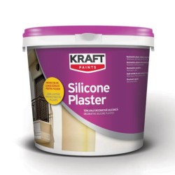 Kraft Silicone Plaster R15 colorat 25Kg tencuiala decorativa siliconica cu aspect striat